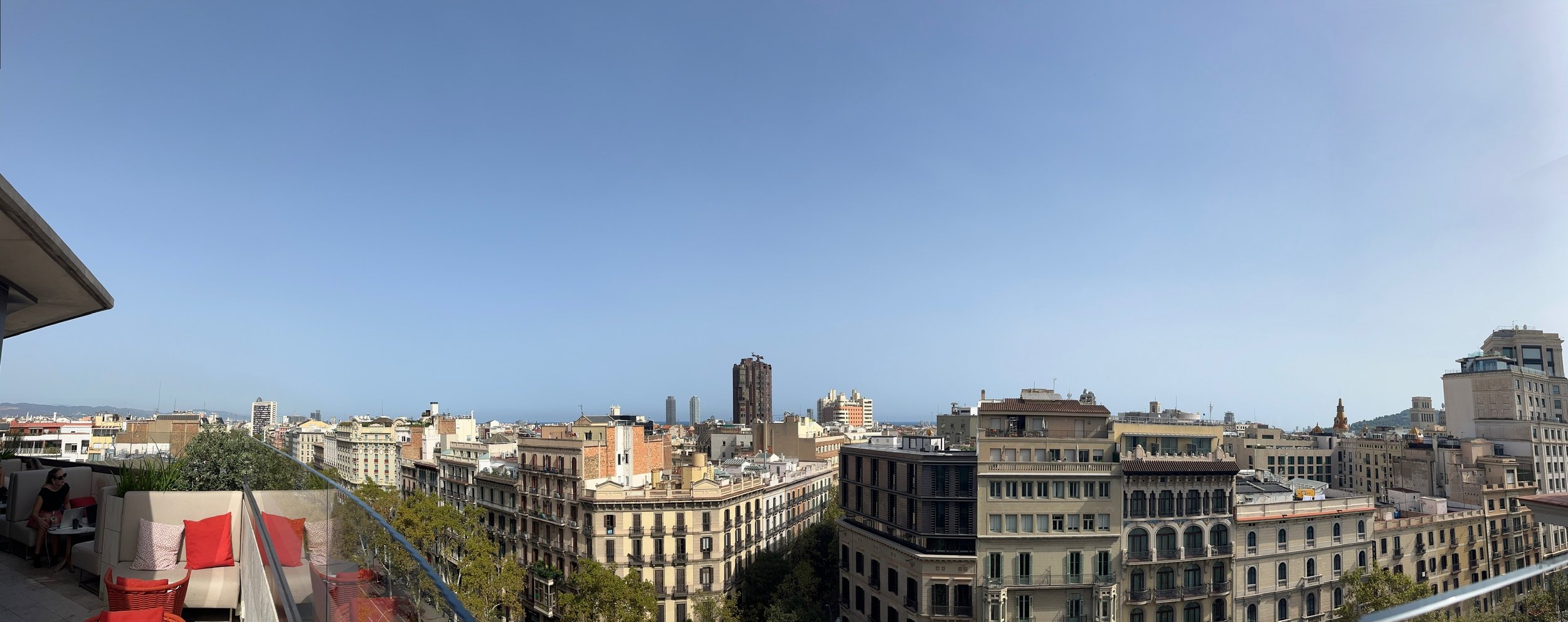 Almanac Barcelona Review: Rooftop view