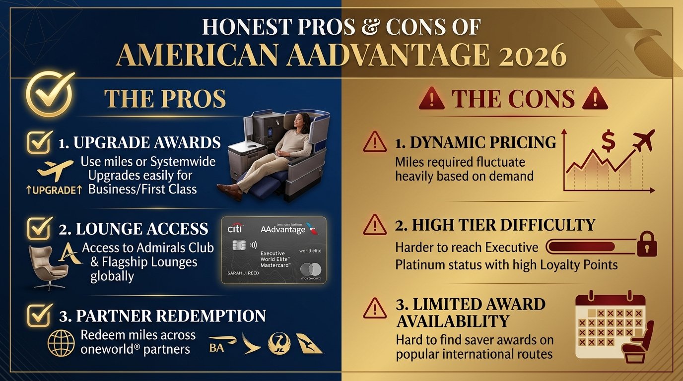 pros and cons of the american aadvantage program in 2026