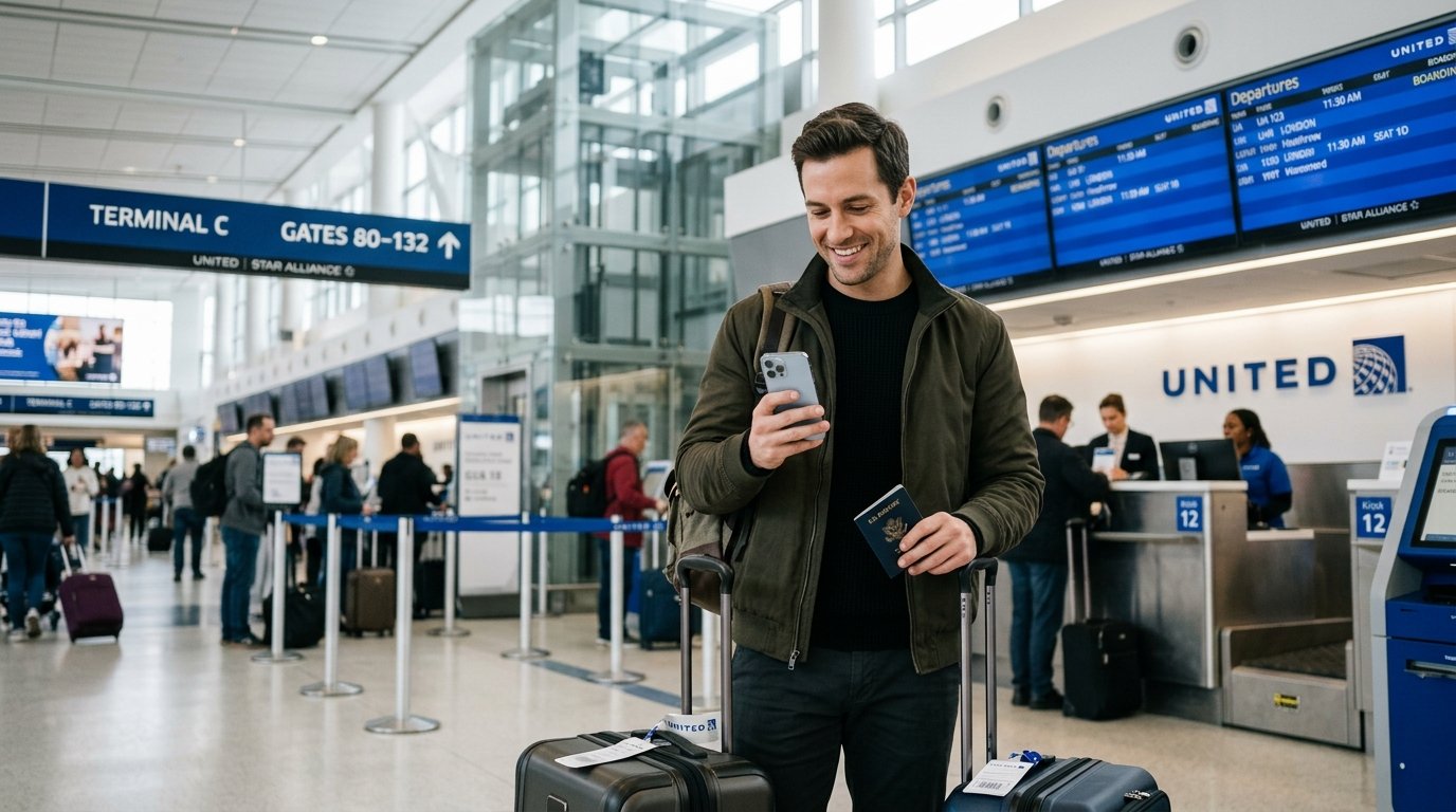 Traveler following the United MileagePlus 2026 action plan checklist