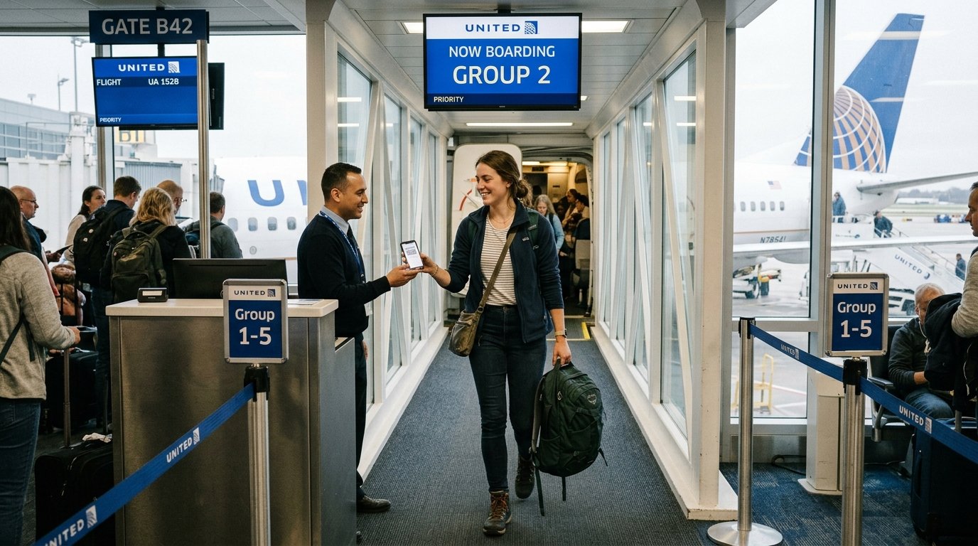 United Quest Card 2026 Group 2 priority boarding for entire party